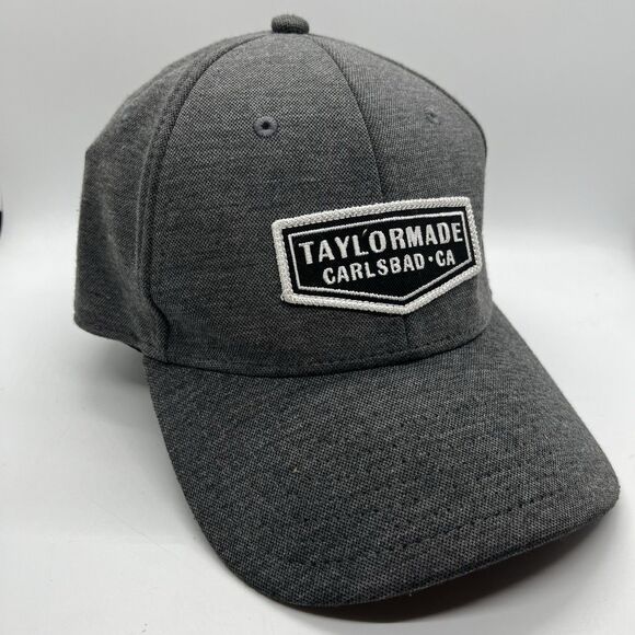 Taylormade Gray Fitted Golf Hat Size S/M Carlsbad, CA Flex - Picture 1 of 6